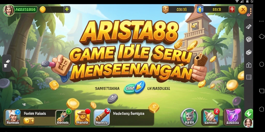 Tampilan gameplay ARISTA88 menampilkan karakter yang sedang beraksi secara otomatis.