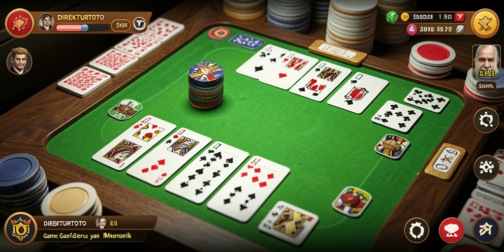 Tampilan gameplay Gaple yang seru dan menarik di DIREKTURTOTO.