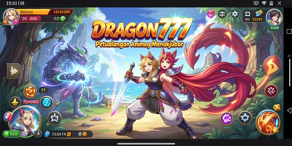 Tampilan gameplay DRAGON777 yang penuh warna dan aksi.