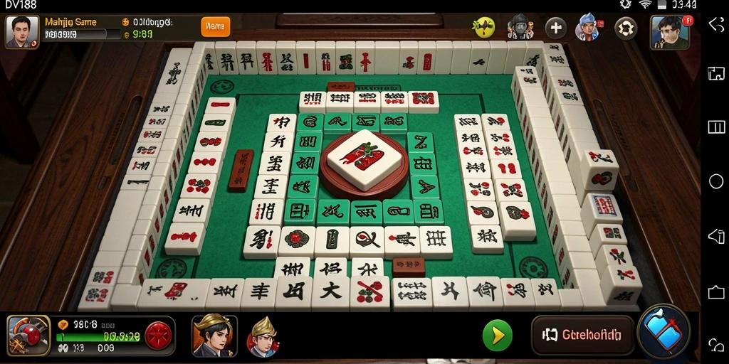 Screenshot gameplay menampilkan papan Mahjong penuh warna dan menantang.