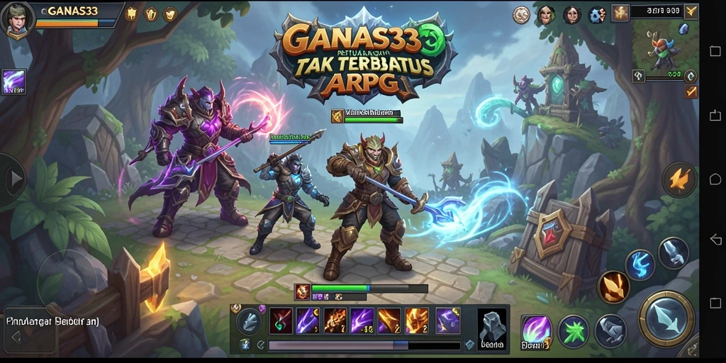 Gambaran menarik dari gameplay ARPG dalam GANAS33.