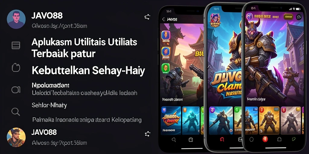 Tampilan utama JAVO88 dengan fitur pengelolaan yang intuitif dan modern.