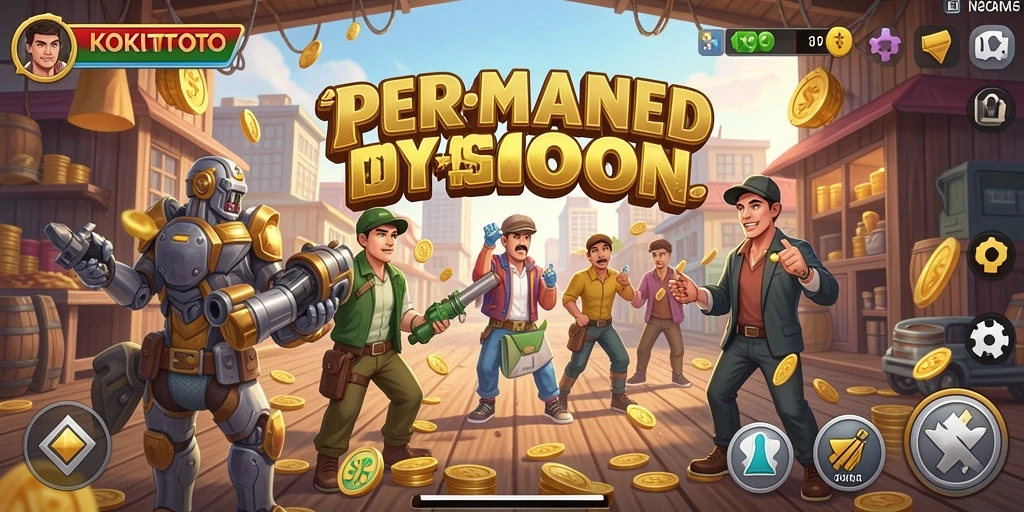 Screenshot gameplay KOKITOTO menampilkan strategi pengelolaan bisnis Tycoon.