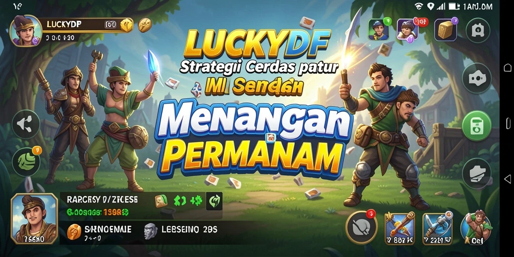 Tampilan gameplay menarik dari LUCKYDF yang penuh strategi.