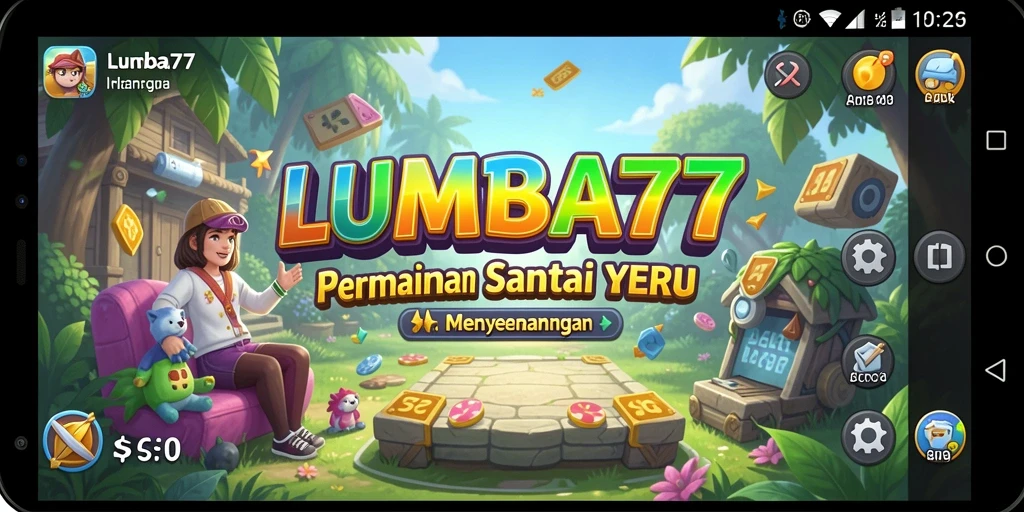 Tampilan gameplay LUMBA77 dengan grafik yang cerah dan menarik.