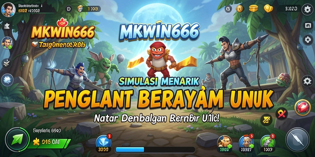 Tampilan menarik dari gameplay MKWIN666 yang penuh warna.