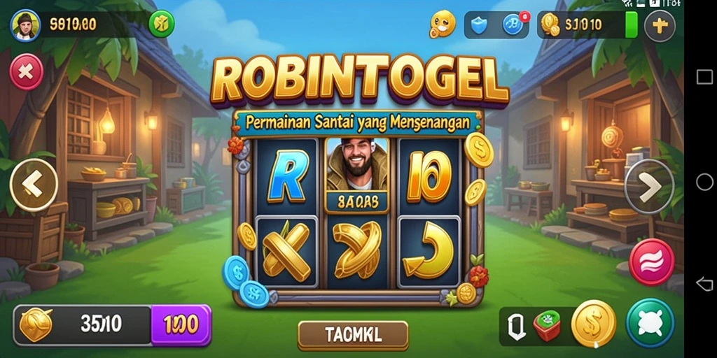 Tampilan gameplay ROBINTOGEL yang menyenangkan dan interaktif.
