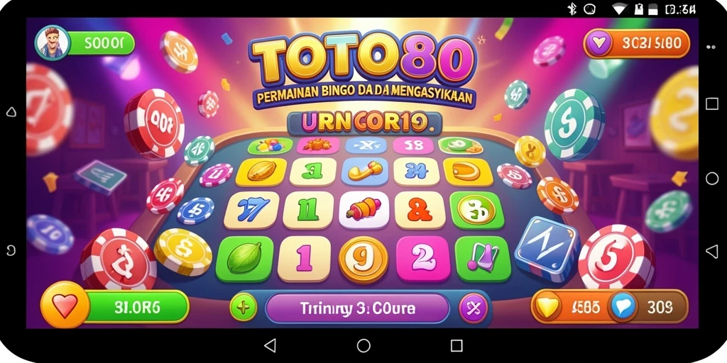Screenshot menunjukkan gameplay seru Bingo di TOTO80.