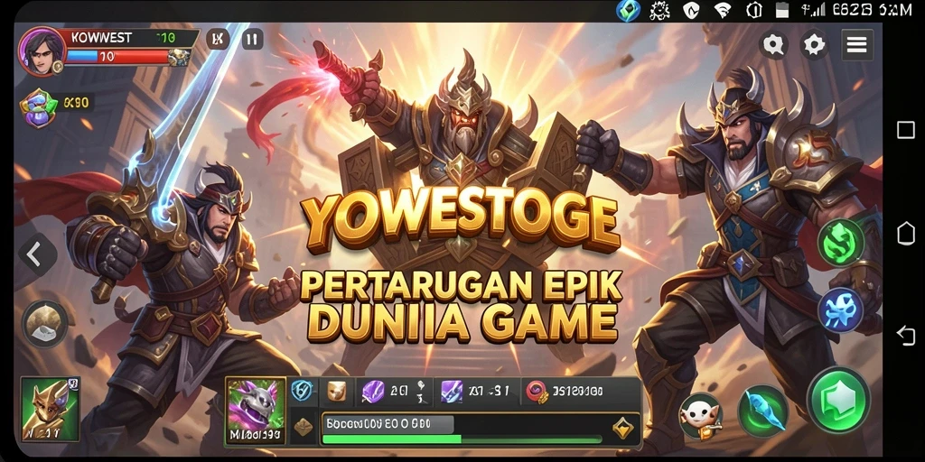 Tampilan gameplay YOWESTOGEL yang mendebarkan dan penuh aksi.